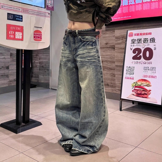 Women jeans retro women loose