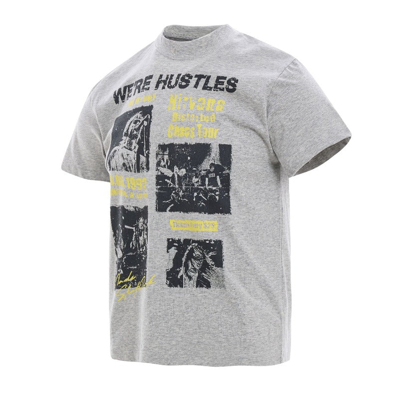 Men's t-shirt - american retro unisex solona cool-touch graphic design - men's high street slim fit short sleeve tee