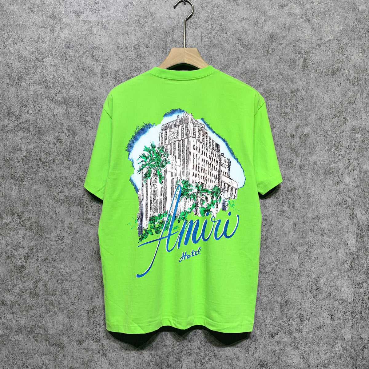 Amiri t shirts city forest printing short sleeve