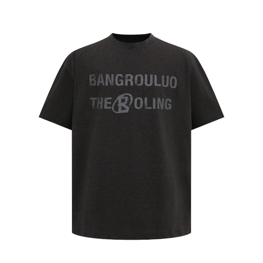 Men's t-shirt - american streetwear style, summer unisex, premium logo letter design, men's loose fit short sleeve tee