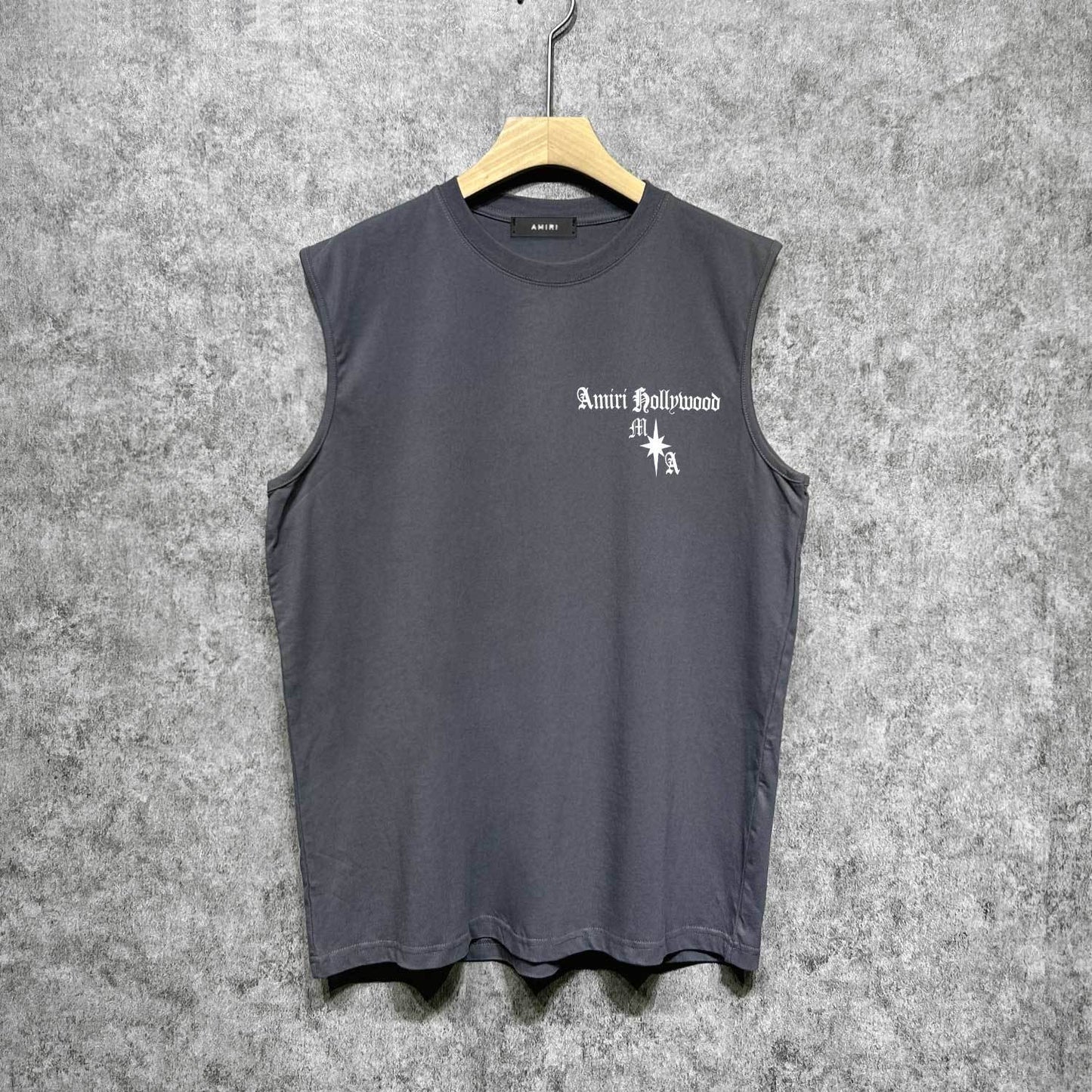 Amiri tank top sanskrit printing
