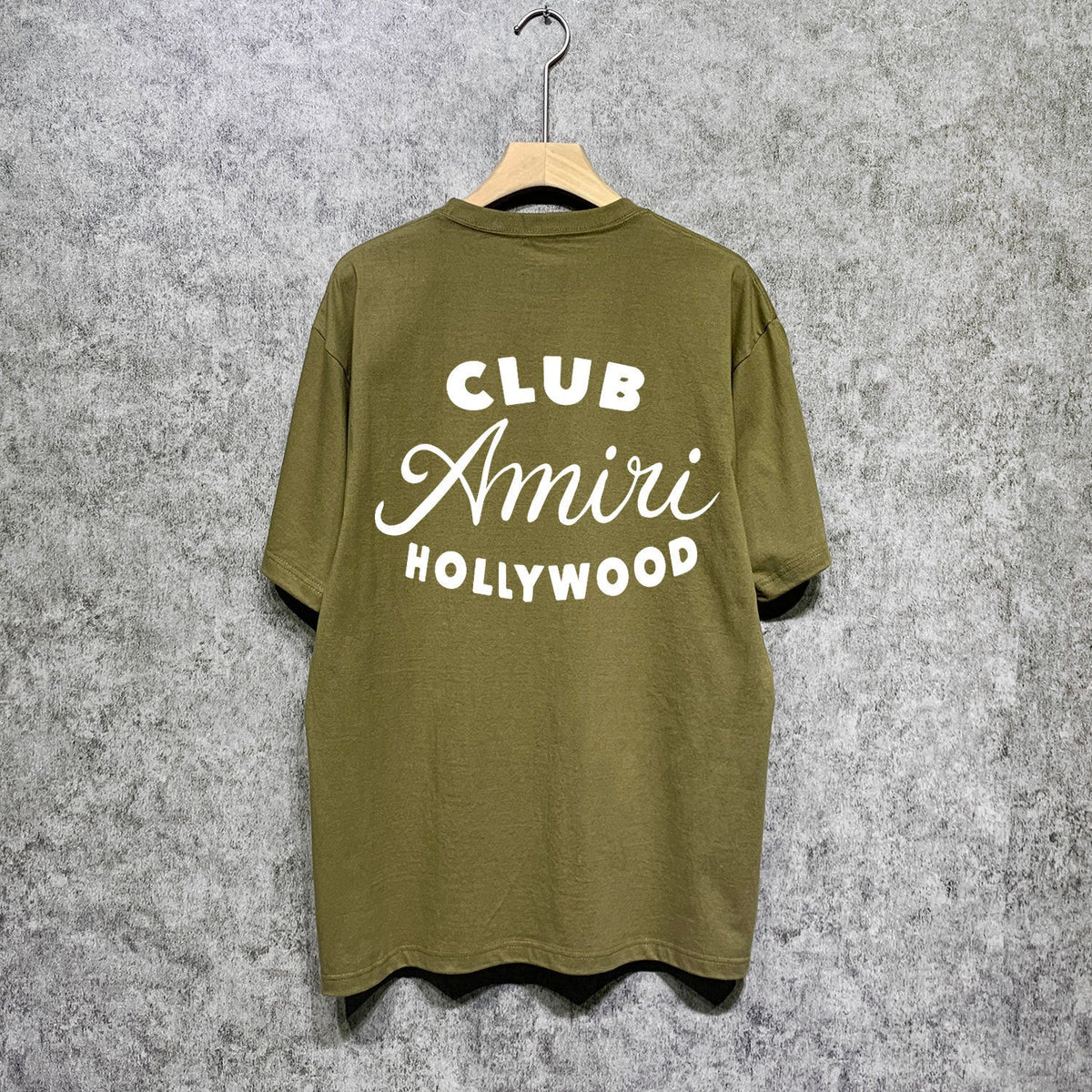 Amiri t shirts hollywood club printing short sleeve
