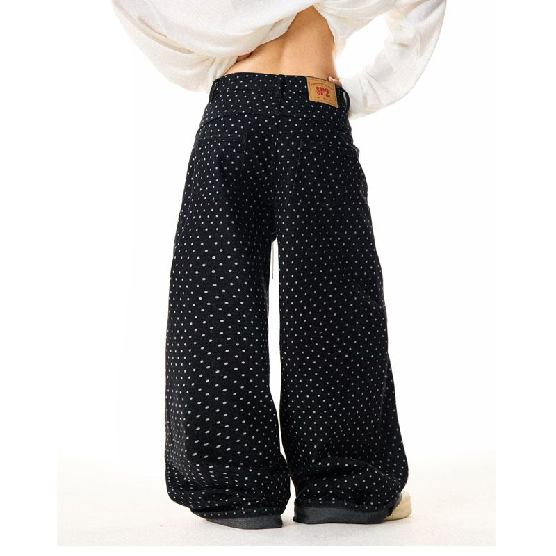 Women jeans hip hop wide leg pants scimitar pants