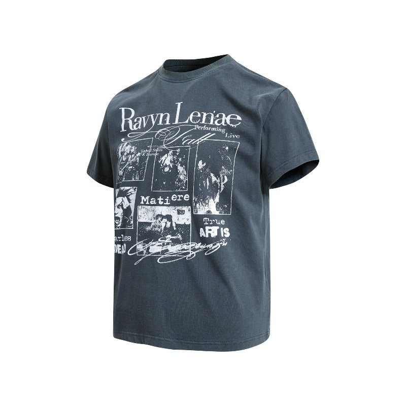 Men's t-shirt - american retro unisex solona cool wash graphic design - men's high street slim fit short sleeve tee