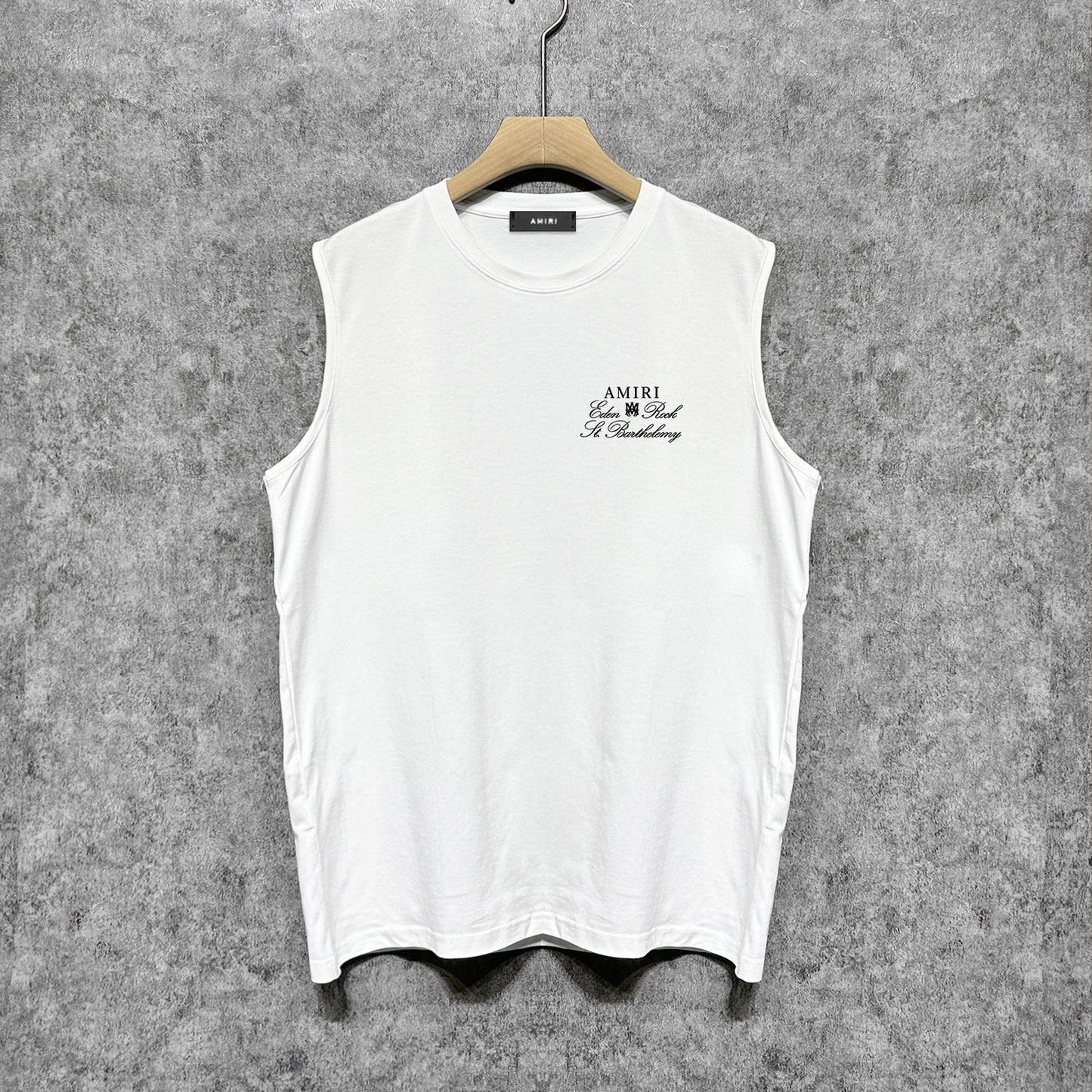 Amiri tank top sketch airplane letterprinting
