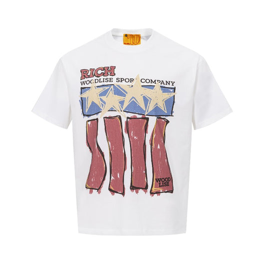 Men's t-shirt - wt american street style, unisex, premium quality, summer creative painting graphic design, crew neck, men's loose fit short sleeve t-shirt
