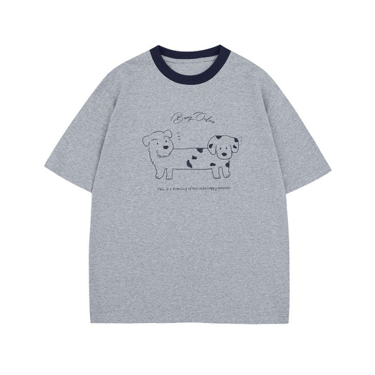 Men's t-shirt - american street style, summer, unisex, premium feel, fun cartoon graphic design, men's loose fit short sleeve tee