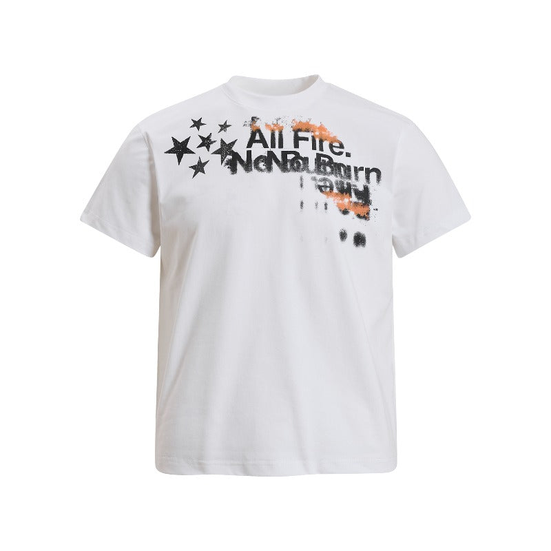 Men's t-shirt - american retro unisex solona cool-touch letter graphic design - men's high street slim fit short sleeve tee