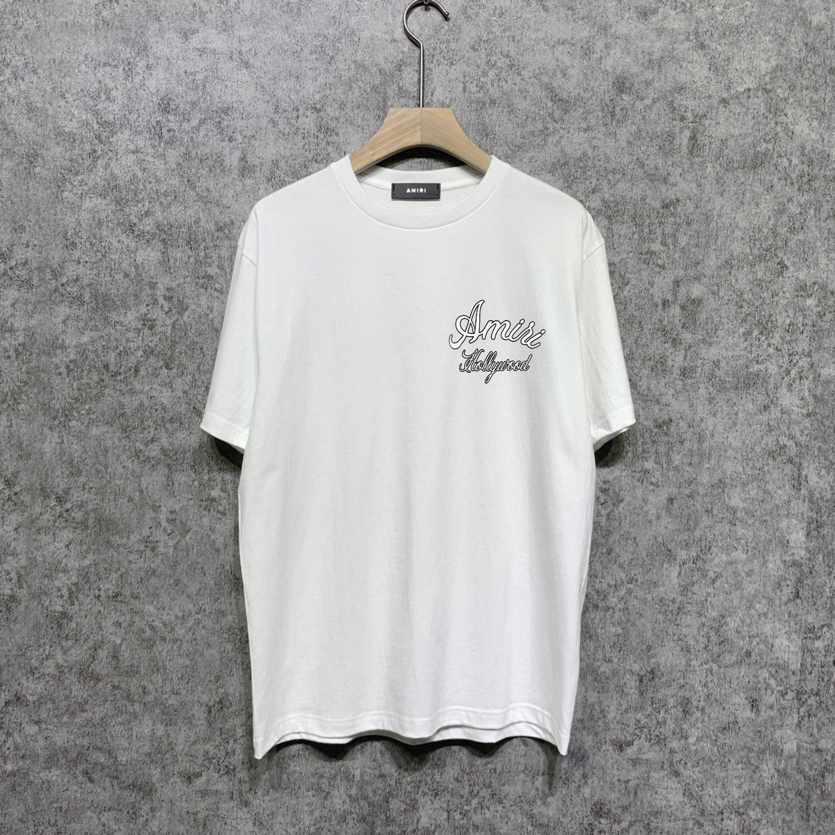 Amiri t shirts letter padded printing short sleeves