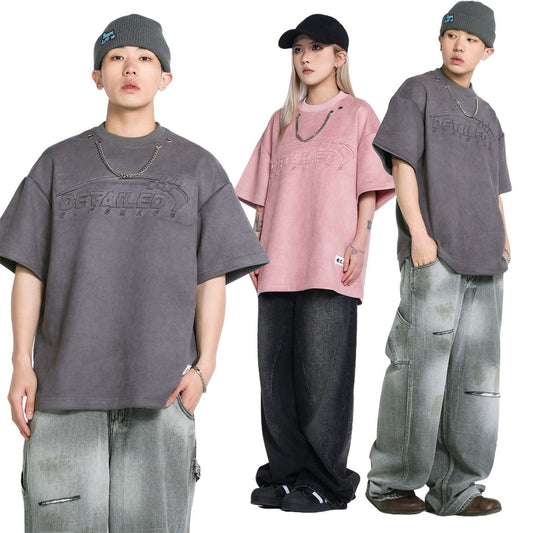 Unisex T-shirts Summer Men's Loose Crew Neck Short Sleeve T-Shirt