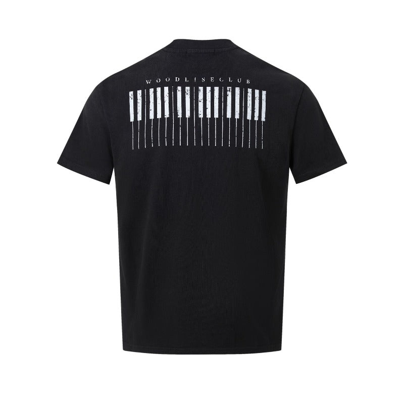 Men's wt american street style unisex premium summer graphic tee - crew neck, relaxed fit, short sleeve t-shirt
