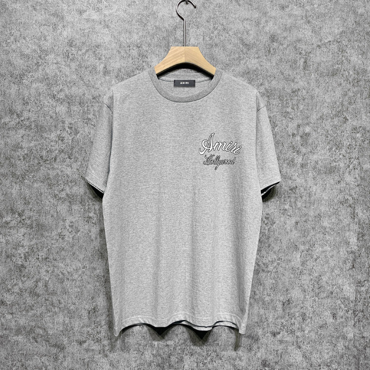 Amiri t shirts letter padded printing short sleeves