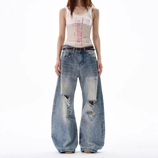 Women's Jeans Retro Ripped Women's Jeans