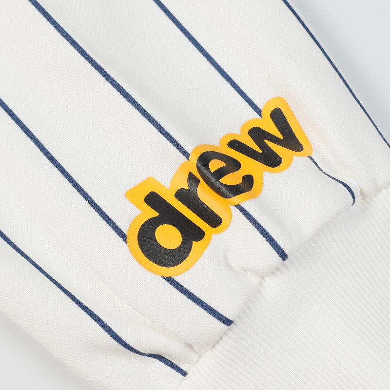 Drew house hoodie autumn and winter d@ew smiley letter stripes hooded sweatshirt