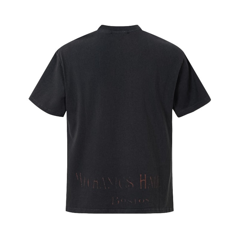 Men's t-shirt: wt american street style, unisex, premium feel, summer washed & distressed graphic design, slightly relaxed fit, short sleeve tee