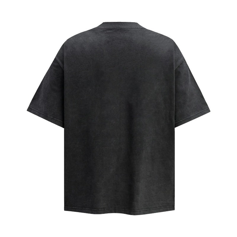 Men's t-shirt - american streetwear vintage distressed abstract design, relaxed fit, premium quality, unisex short sleeve tee