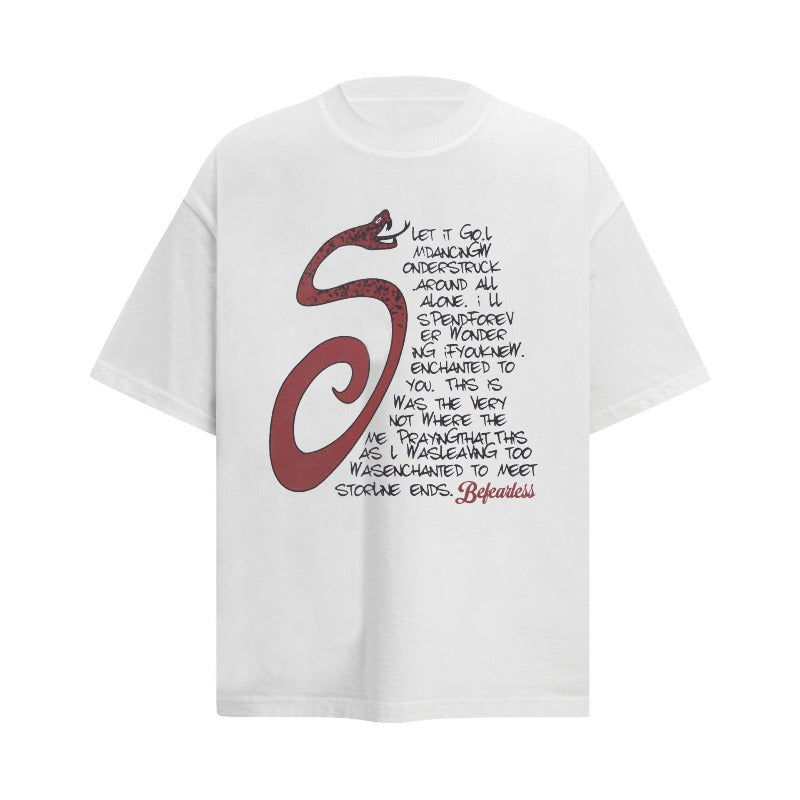 Men's t-shirt - american streetwear vintage snake year limited edition design - men's oversized premium unisex short sleeve tee