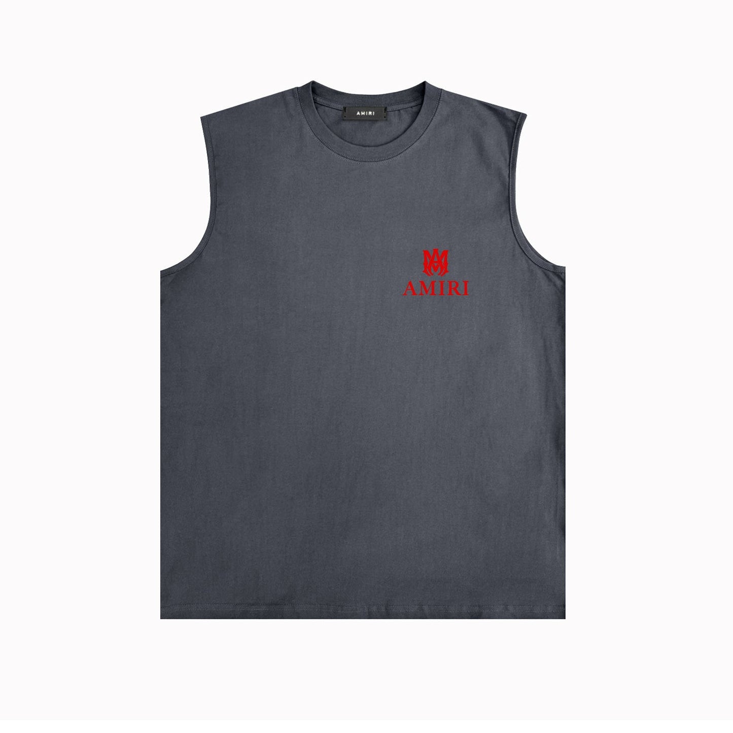 Amiri tank top small spider letter horizontal stripprinting