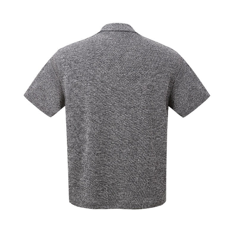 Men t shirt k american street fashion retro old money style deconstructed classy men's short wide cleanfit short sleeve v neck t-shirt