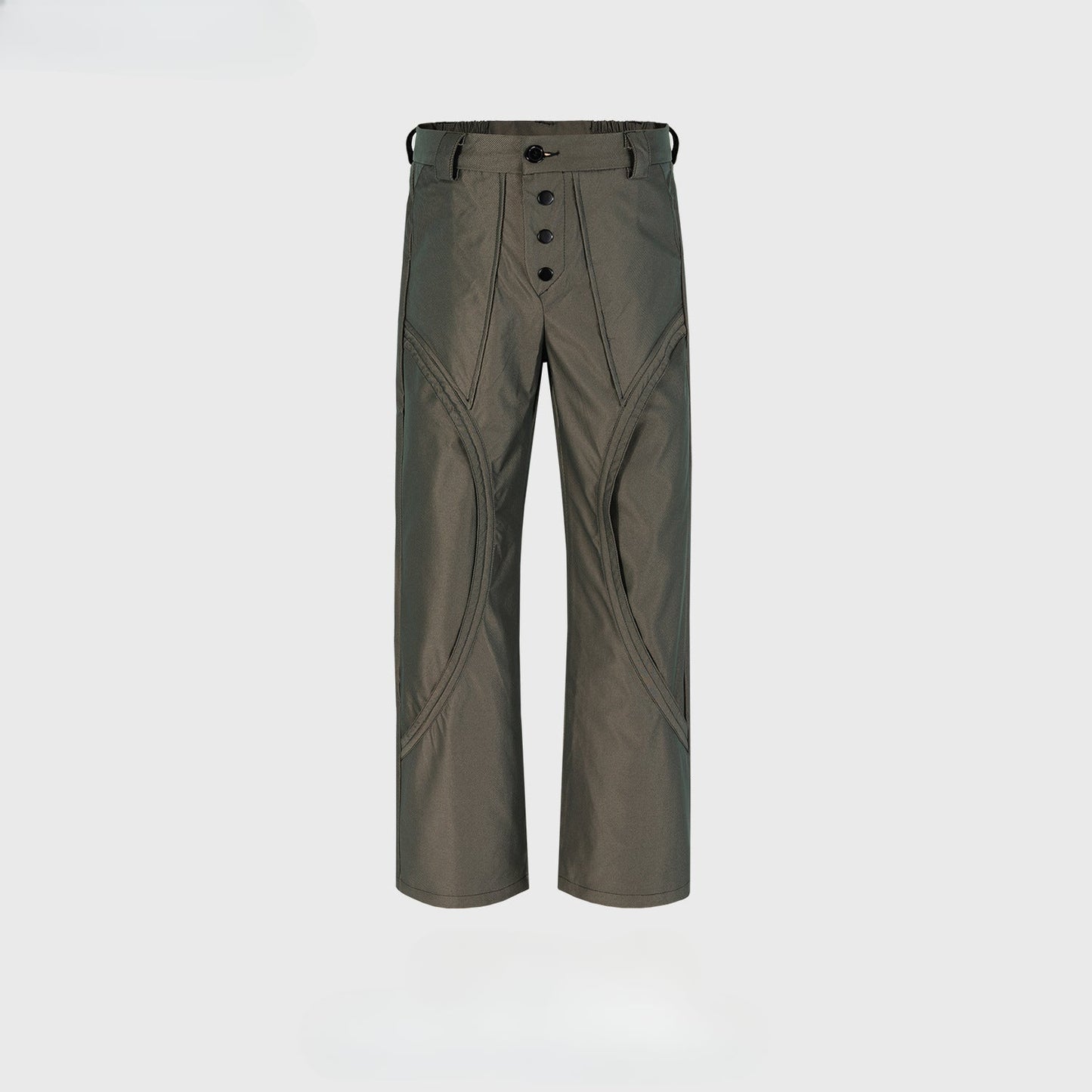 MIJKO Men's Vintage Pants MIJKO Men's Women's Button-Trimmed Trousers Casual Pants