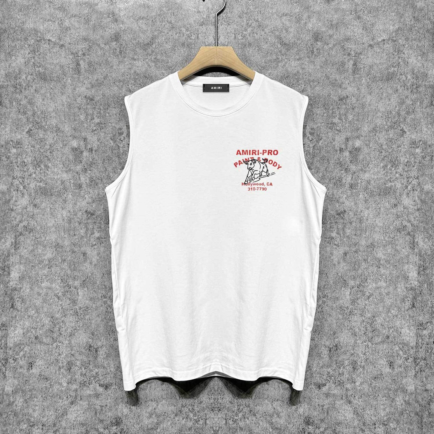 Amiri tank top bull printing