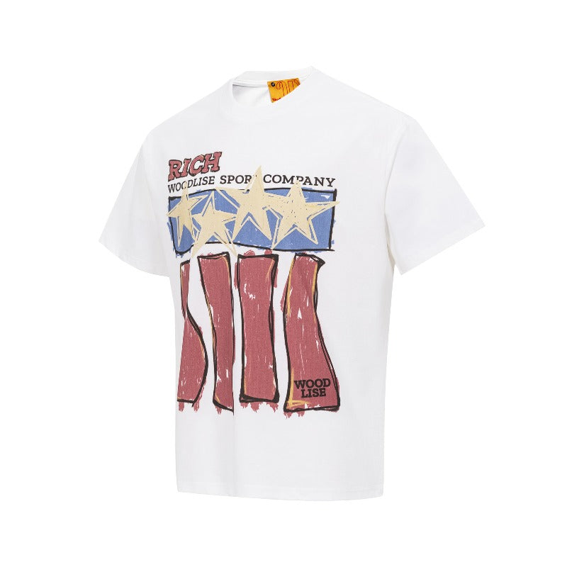 Men's t-shirt - wt american street style, unisex, premium quality, summer creative painting graphic design, crew neck, men's loose fit short sleeve t-shirt