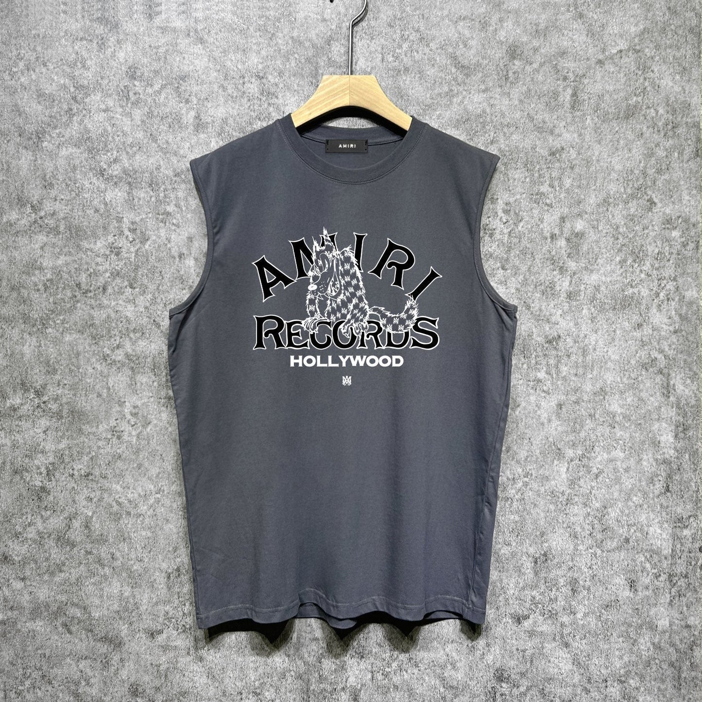 Amiri tank top big bad wolf letterprinting