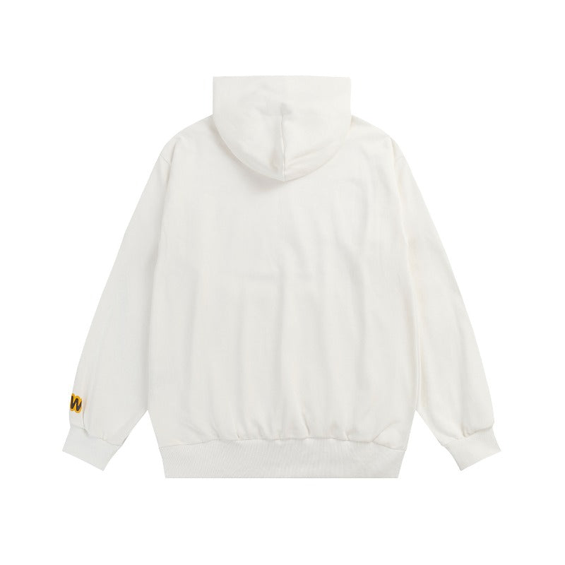 Drew house hoodie fall and winter d@ew flower smiley face pattern hooded sweatshirt