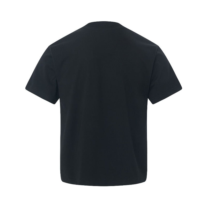 Men's t-shirt - american retro unisex solona cool-touch letter embroidery design - men's high street slim fit short sleeve tee