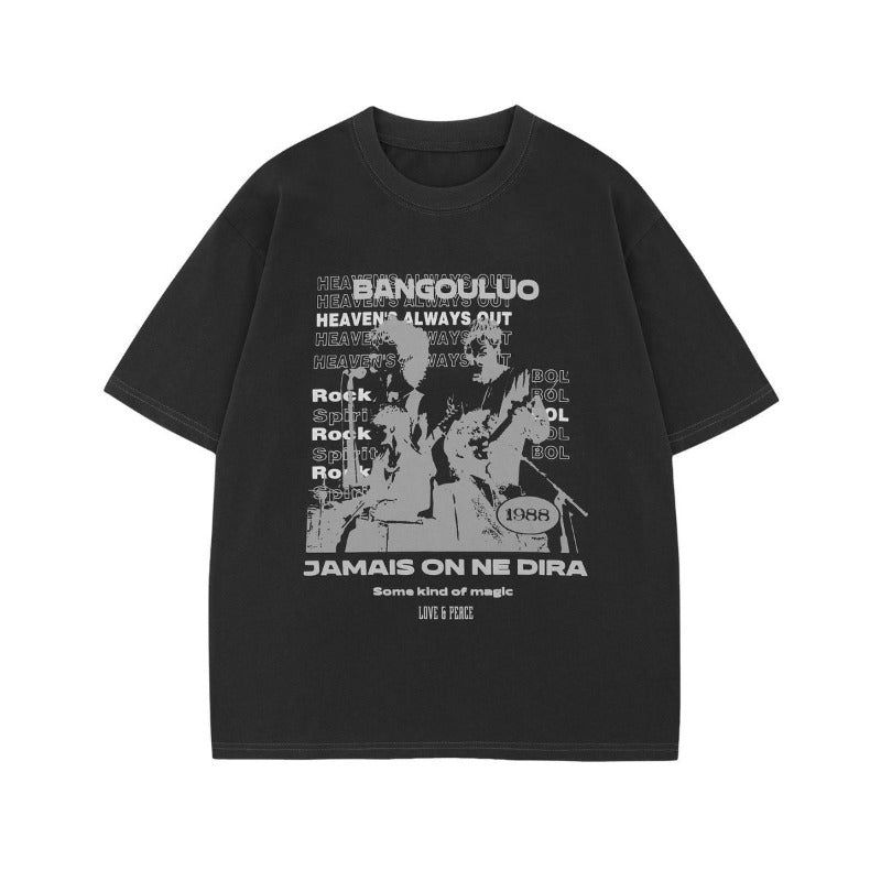 Men's t-shirt - american unisex summer streetwear premium graphic tee - relaxed fit crew neck short sleeve