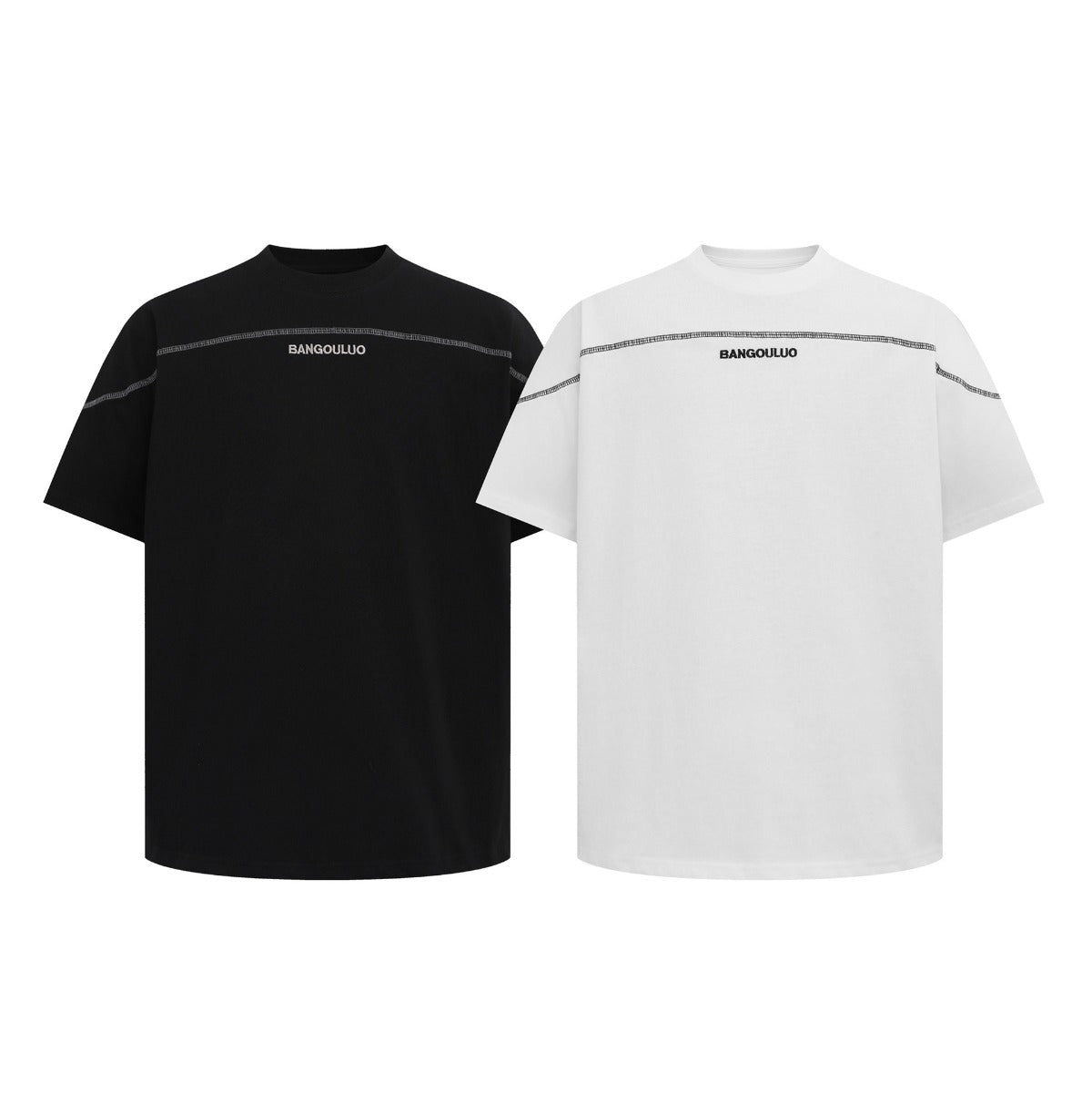 Unisex T-shirts Premium Embroidery Design Loose T-Shirt