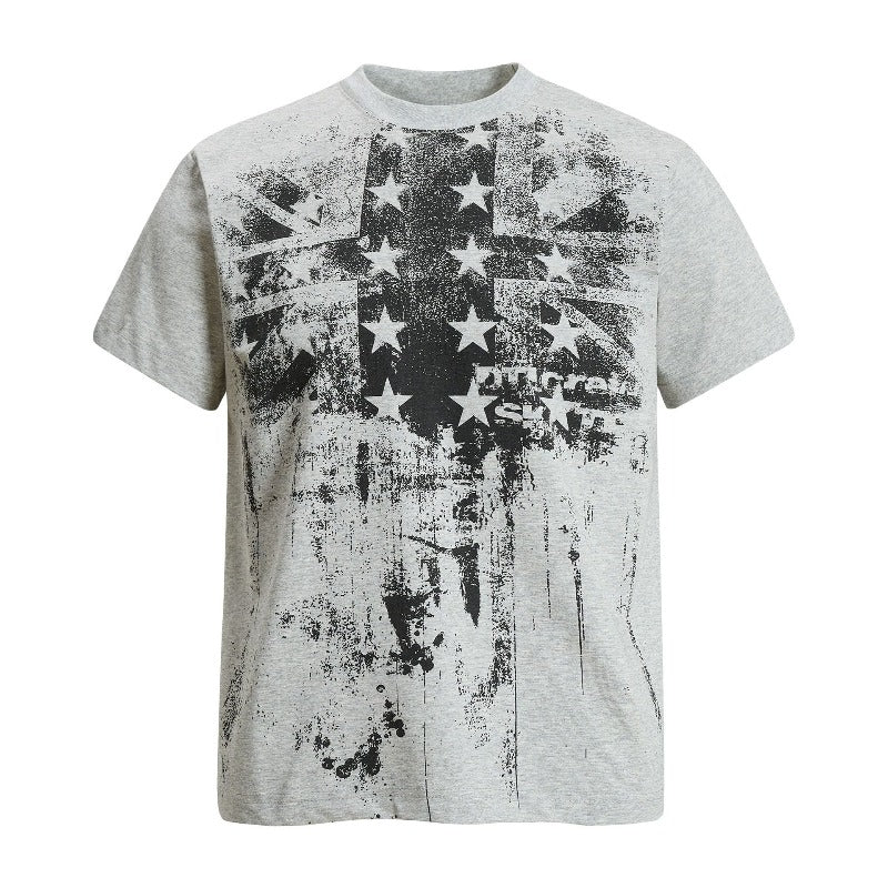 Men's t-shirt - american retro unisex solona cool-touch graphic print design - men's high street slim fit short sleeve tee