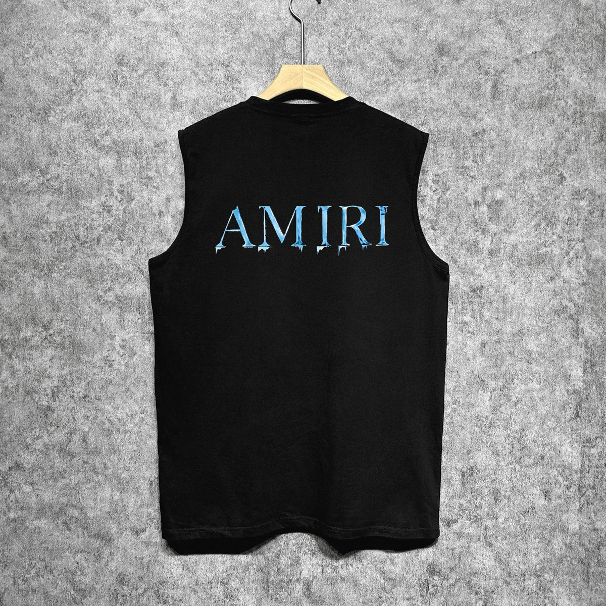 Amiri tank top splash paint simple letterprinting