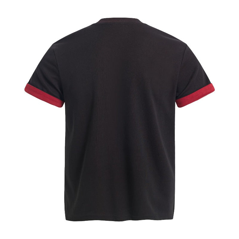 Men's t-shirt - american retro unisex solona cool-touch letter print design - men's high street slim fit short sleeve tee