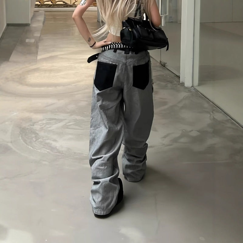 Women jeans retro women loose
