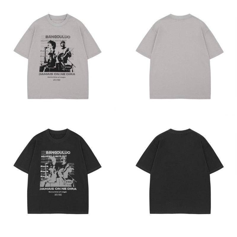 Men's t-shirt - american unisex summer streetwear premium graphic tee - relaxed fit crew neck short sleeve