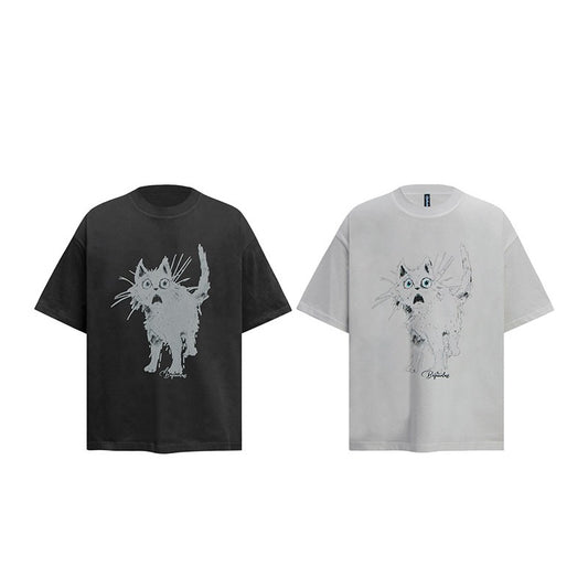 Men t shirt summer wide round neck