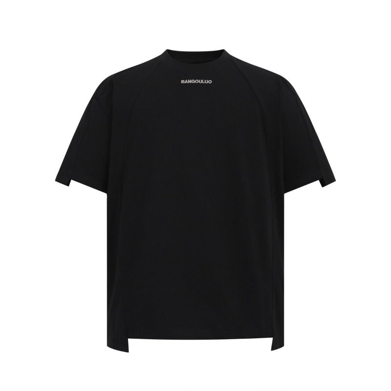 Men's t-shirt: american streetwear summer unisex deconstructed high-end embroidered design, men's loose fit short sleeve tee