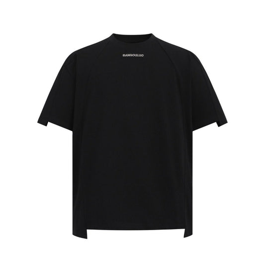 Men's t-shirt: american streetwear summer unisex deconstructed high-end embroidered design, men's loose fit short sleeve tee