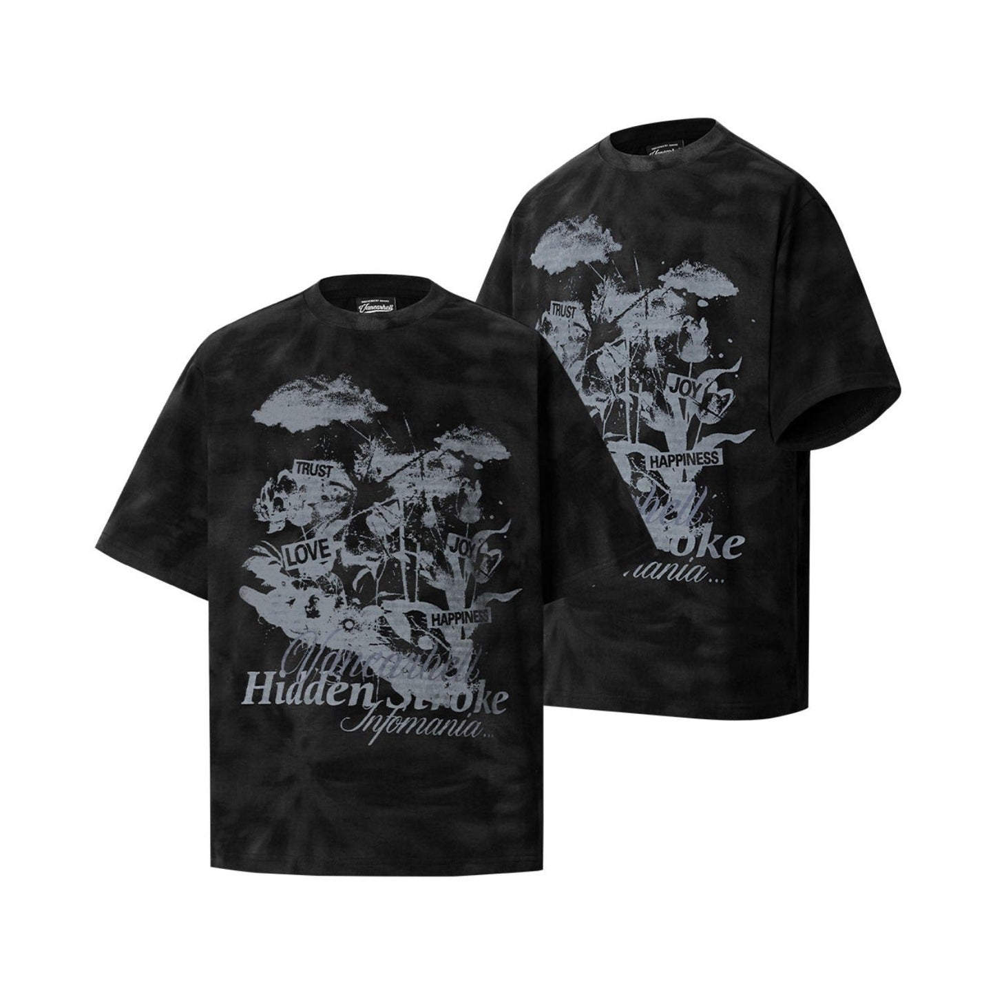 Unisex T-shirts Summer Pattern Men's Loose Tie-Dye Short Sleeve T-Shirt