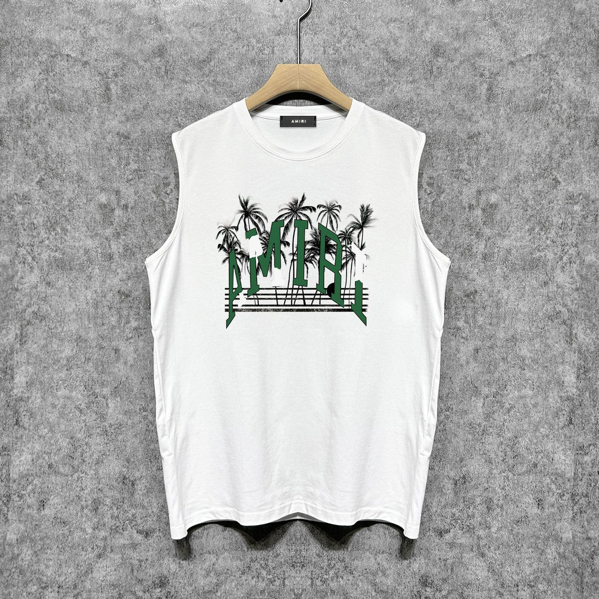 Amiri tank top coconut beach print