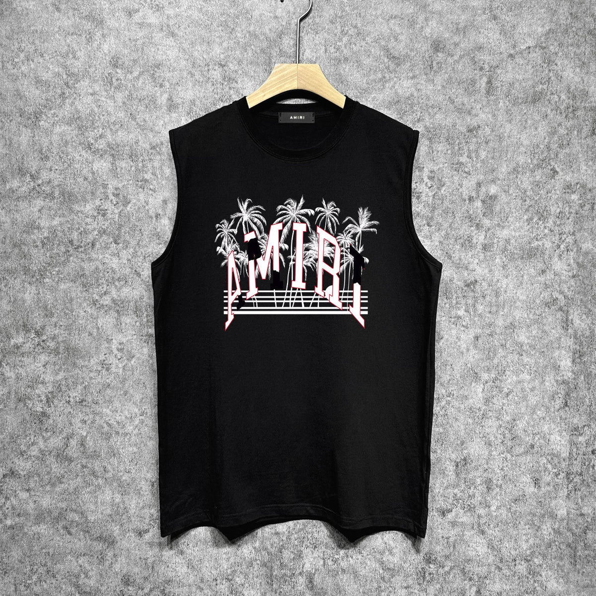 Amiri tank top coconut beach print