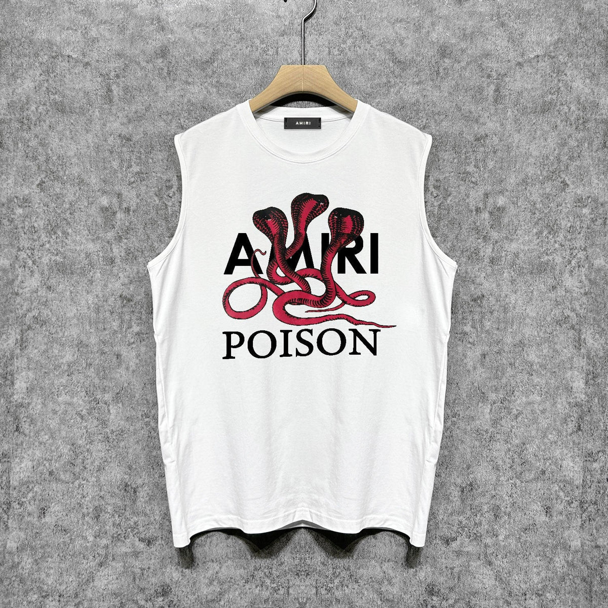 Amiri tank top cobra printing