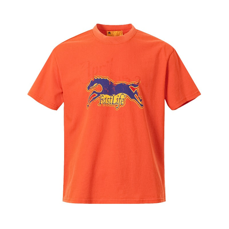 Men's t-shirt: wt american street style, unisex, premium feel, summer washed & distressed graphic design, slightly relaxed fit, short sleeve tee