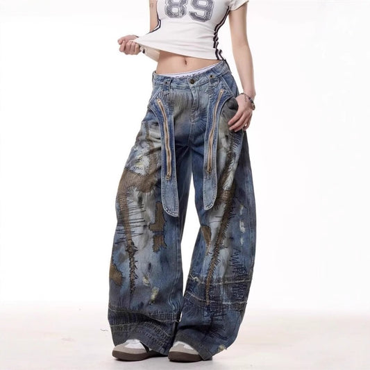 Women jeans wasteland style women's easiest for match