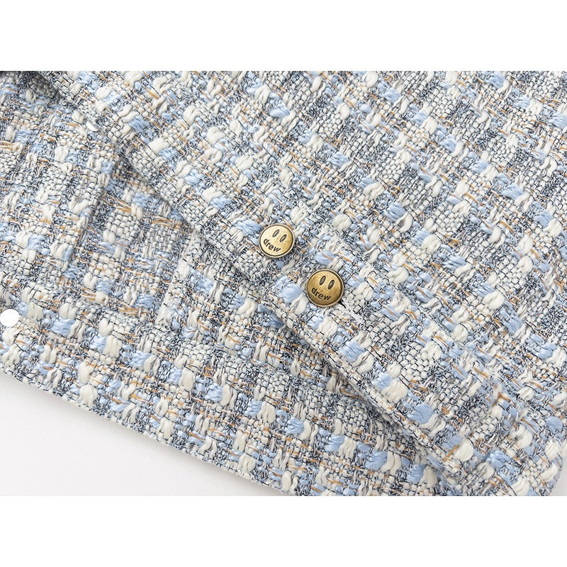 Drew house jacket early autumn d@ew tweed lapel tweed styleflap pocket pantsvest