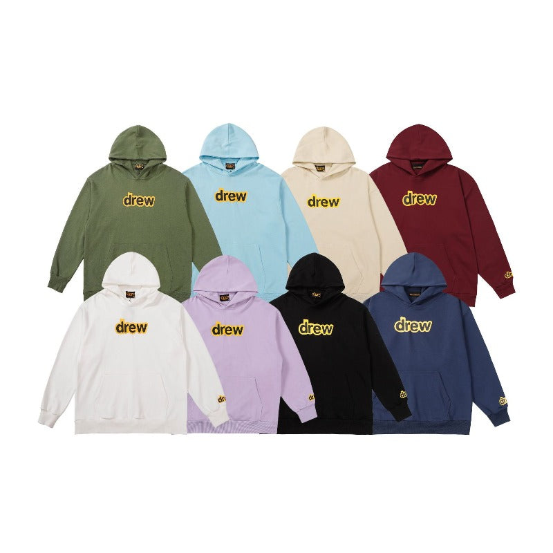 Drew house jacket autumn winter d@er letterprinting terry hooded sweatshirt