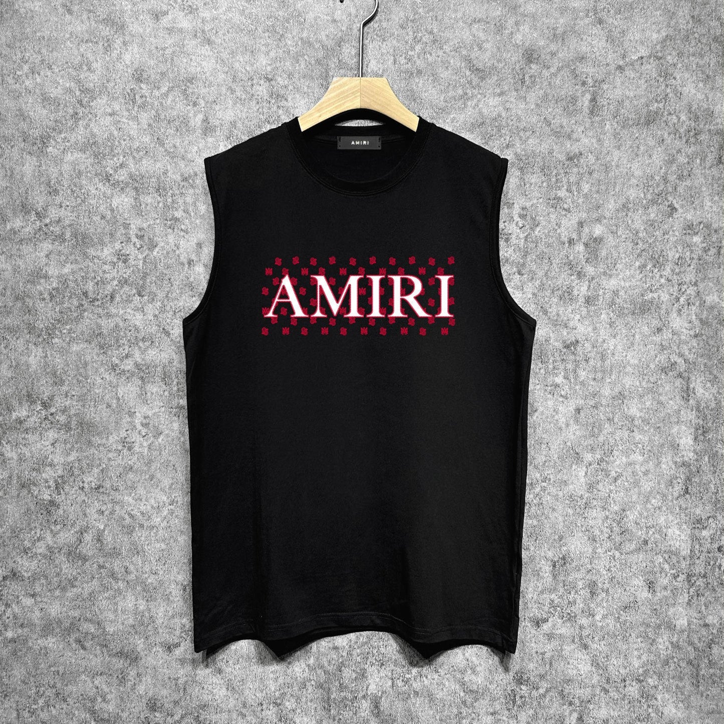 Amiri tank top cashew flower spider letterprinting