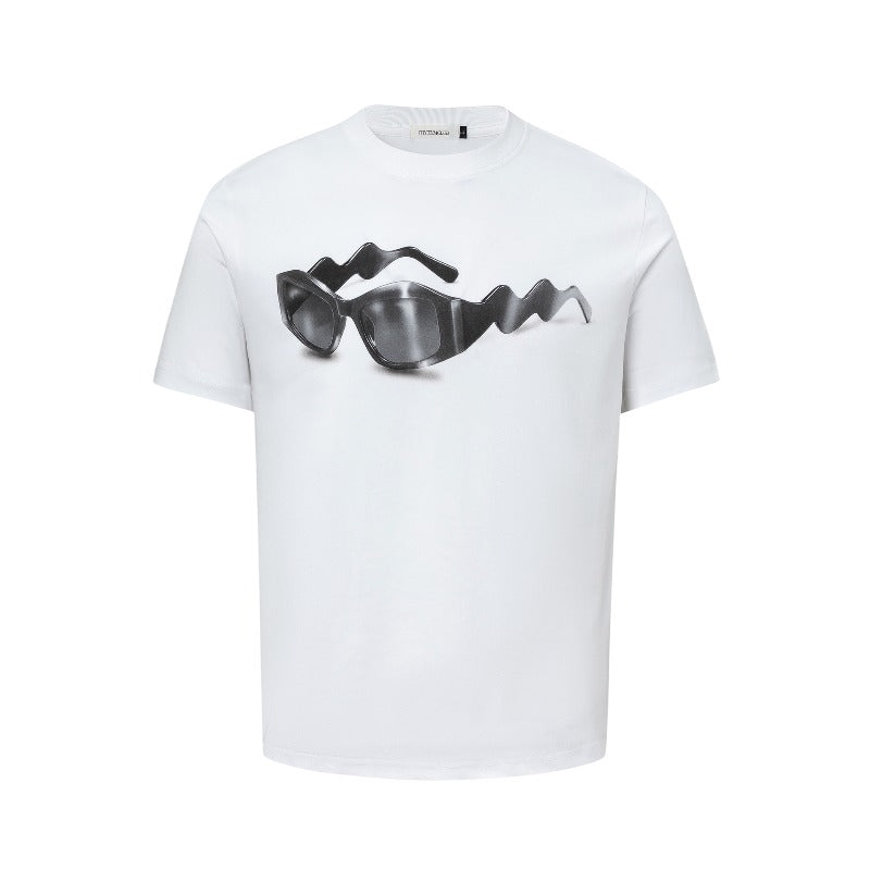 Men's t-shirt - american street style summer unisex creative eyewear design - men's loose fit premium short sleeve tee