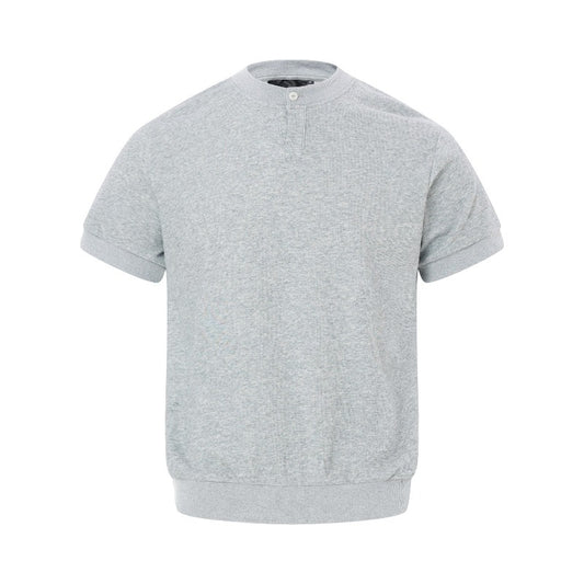 Men's t-shirt: american retro, unisex ribbed knit, stretch solid color, versatile design, men's high street slim fit short sleeve tee